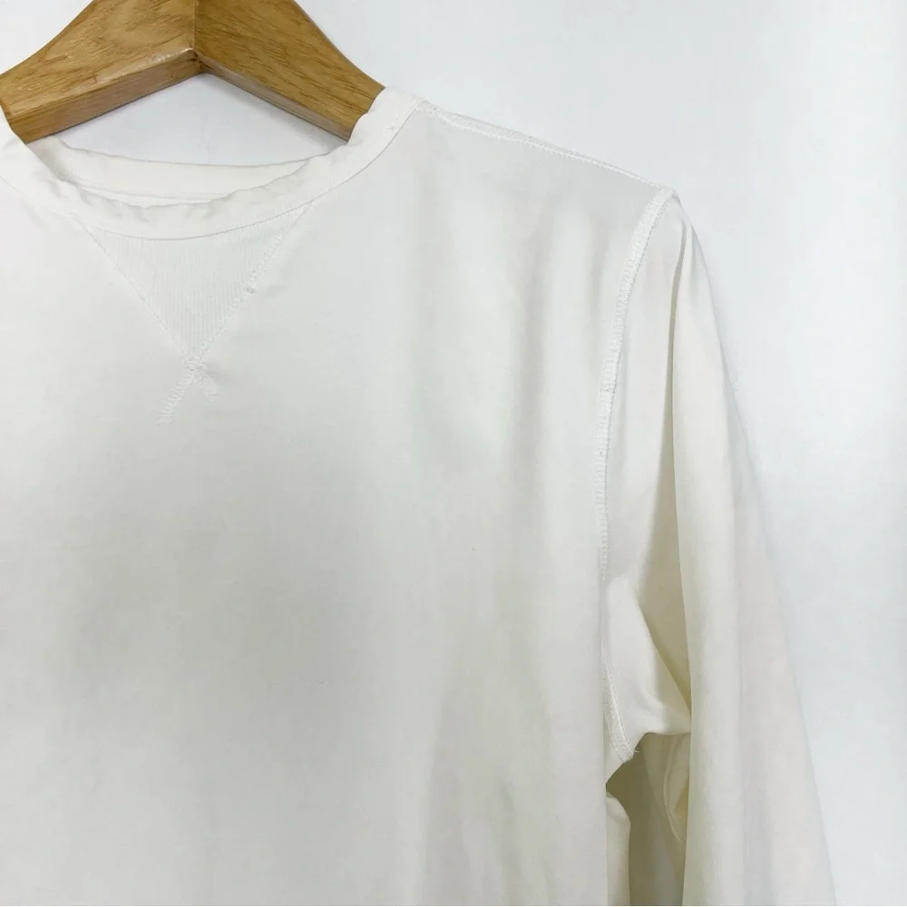 Good Man Brand White Flex Pro Victory Crew Sweatshirt Size Medium - Picture 10 of 12